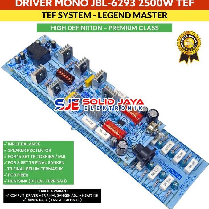 Kit Driver Power Amplifier Forr Jbl6293 Jbl-6293 Jbl 6293 2000W Super Power Amplifier Plus Input Bal