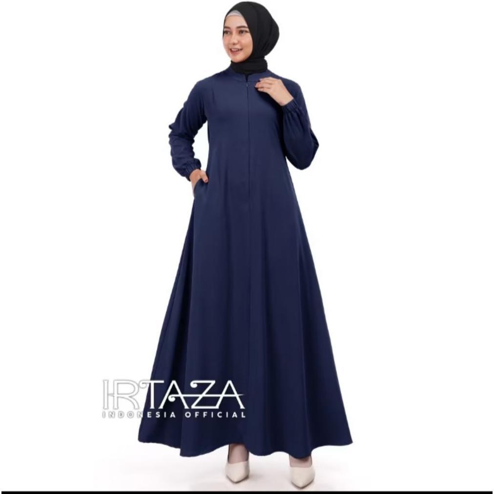 Termurah Dress Gamis Polos Slim Fit Marbella Silk // Gamis Busui Friendly Premium Marbella Silk
