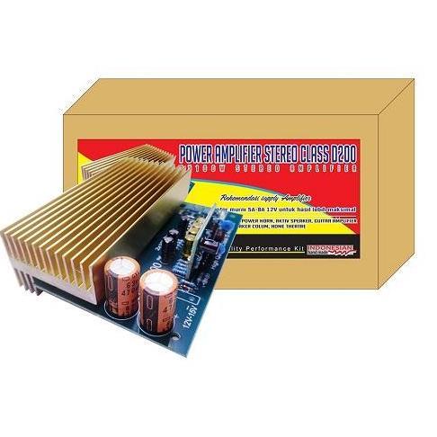 Kit Pa. Class D200 2X100W Power Amplifier Stereo 200W Terbaik