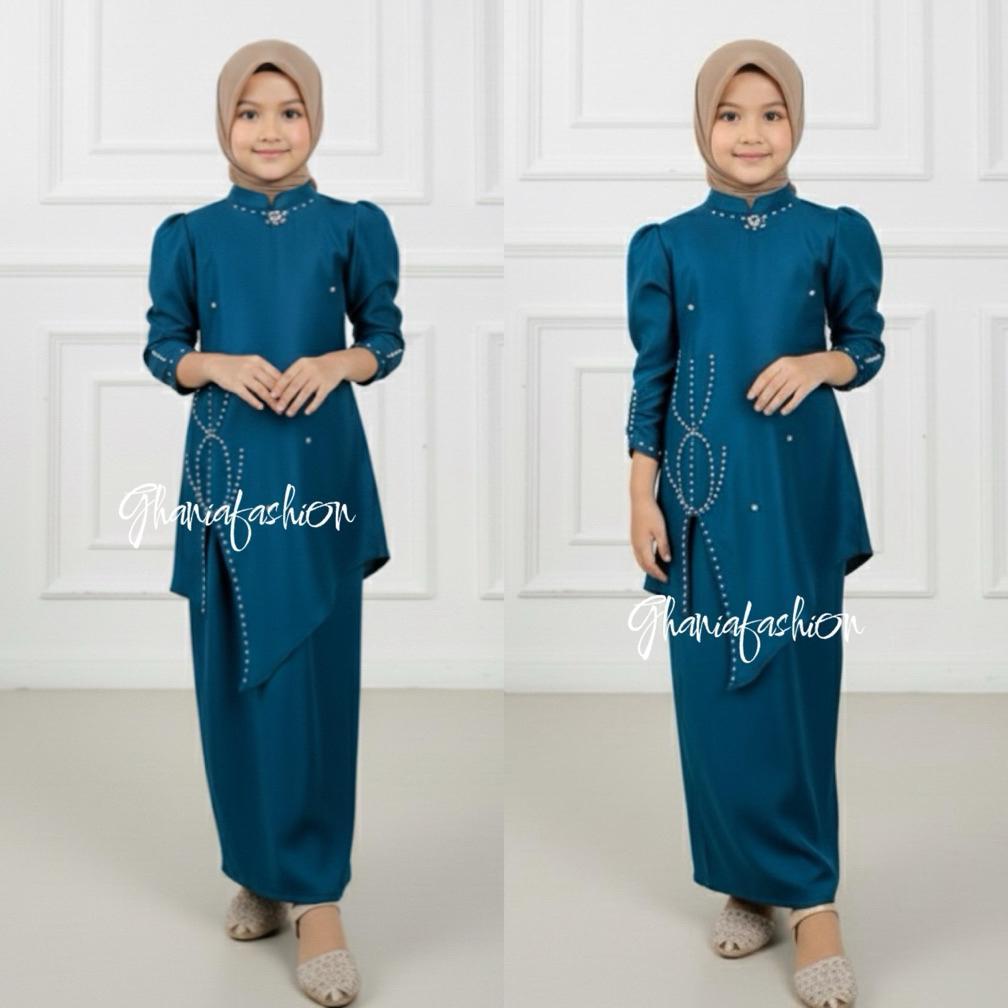 Premium Oneset Kurung Melayu Anak Baju Lebaran Simple 2026
