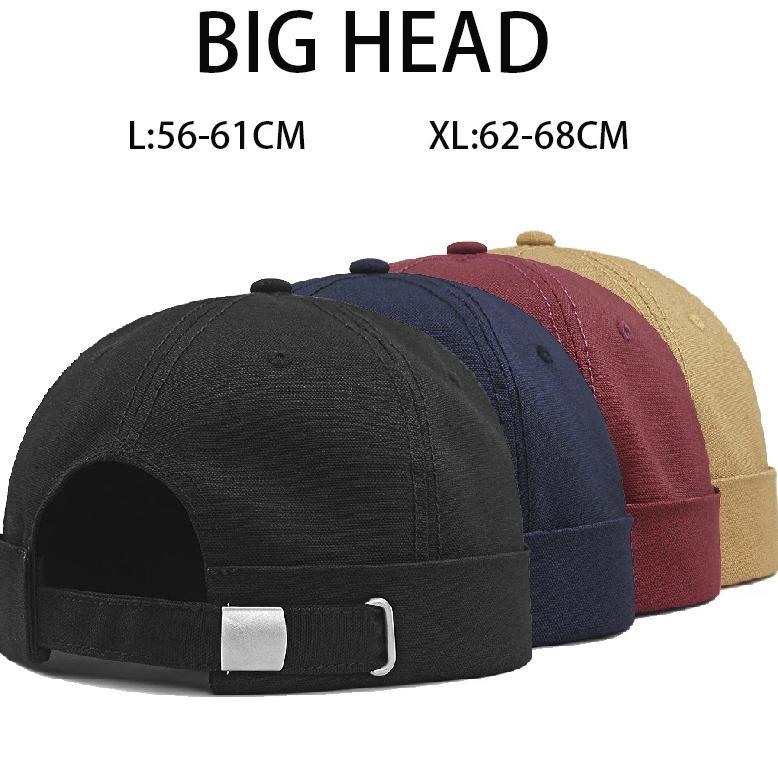 Brimless Skull Caps Dome Hat Beanie Men Docker 68cm Sailor No Visor Cotton Snapback Cap Back Wear Do