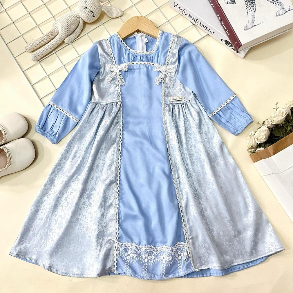 Cuci Gudang  Gamis Anak Akleema By Mybee Usia 2-8 Tahun - Long Dress Anak Perempuan - Gamis Lebaran 