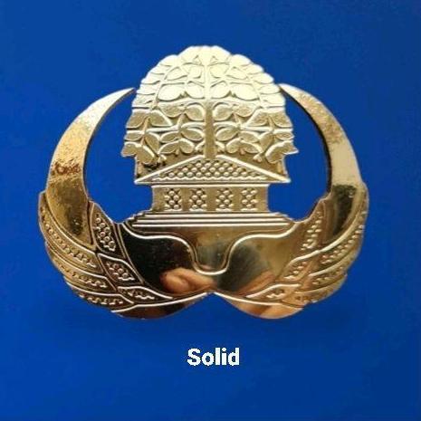 Pin lambang Korpri ASN PNS 3.5mm Magnet dan peniti bahan kuningan bolong sepuh emas Gold 3.5mm Termu