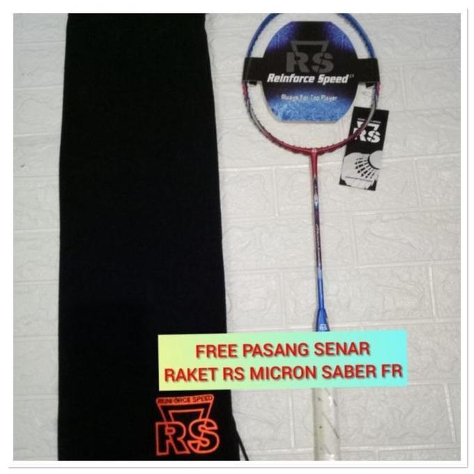 Raket Badminton RS MICRON SABER FR +TAS+GRIP SET