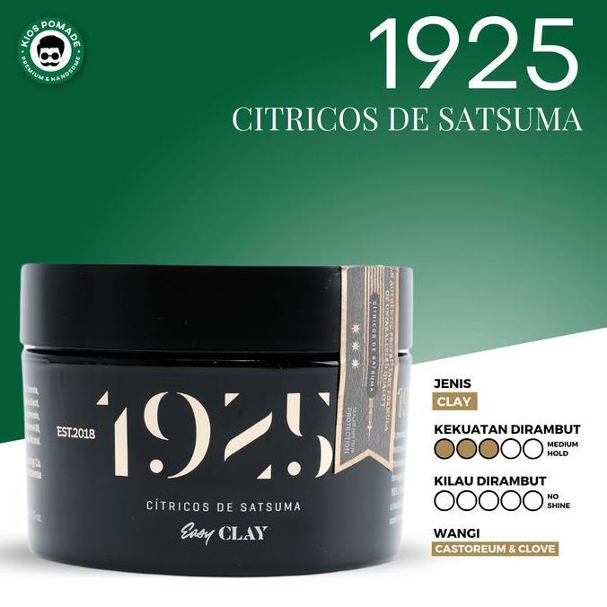 Pomade Clay Premium 1925 Citricos De Satsuma Easy Clay