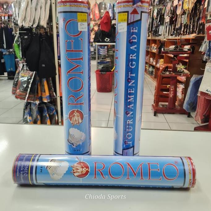 Shuttlecock Shuttle Cock Kok Badminton Bulutangkis Romeo Biru Lancip Spin