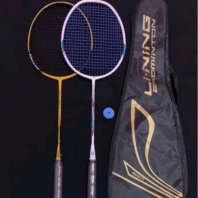 [25 Lbs] Raket Badminton TARIKAN KUAT bonus grip karet Tanpa Sambungan