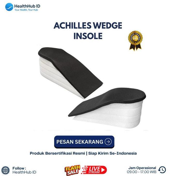 Achilles Wedge Insole Alas Sepatu Penyangga Tumit Pasca Cedera Achilles & Operasi Tendon