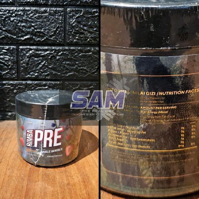 Suplemen Fitness RIMBALIFE Rimba Pre 30 serving Malang Pre Workout