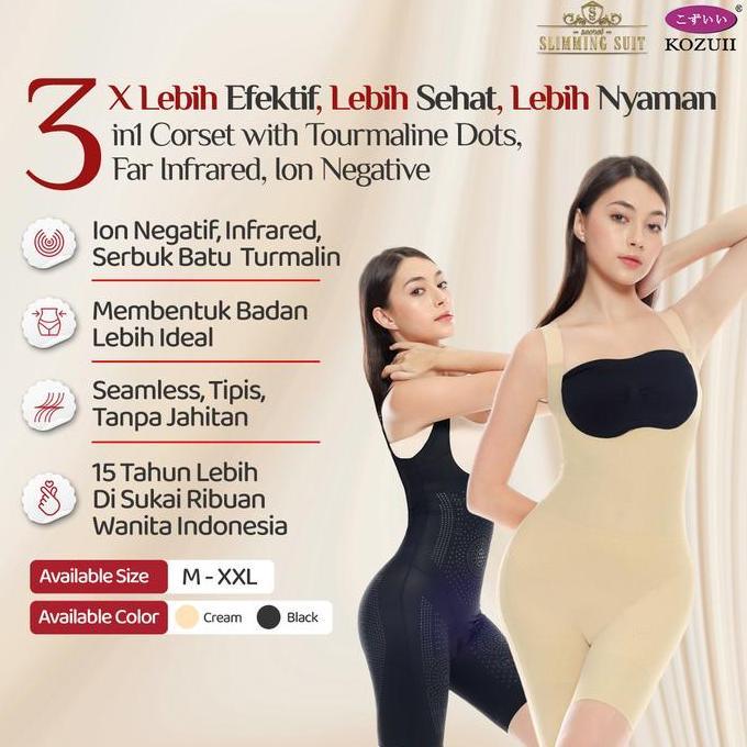 Kozuii Secret Slimming Suit Korset Pelangsing Tubuh Korset Ion Negatif