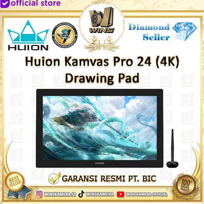 HUION KAMVAS Pro 24 (4K) UHD Pen Display Garansi Resmi Termurah