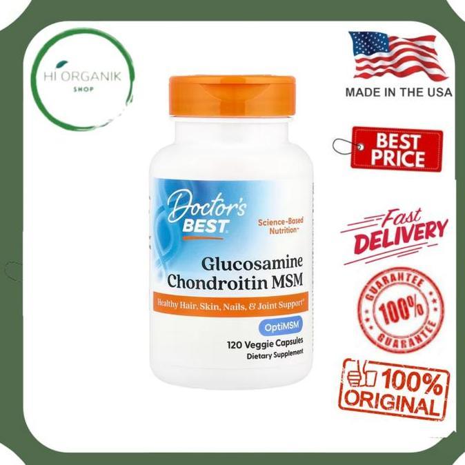 Doctor's Best Glucosamine Chondroitin MSM 120 Veggie Caps