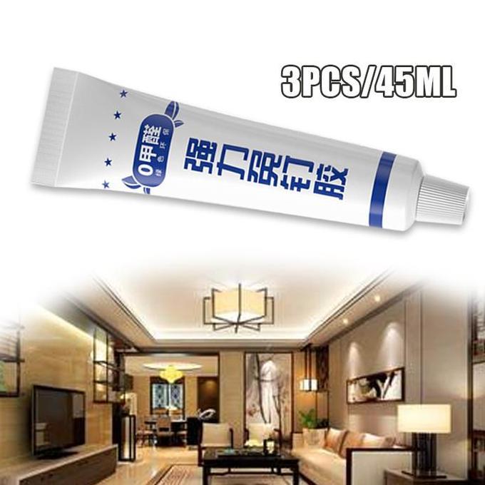 SUSTOMA 45ml Lem Dinding Cepat Kering dan Kuat Lem Pengganti Sekrup yang Tahan Air dan Anti Jamur Le