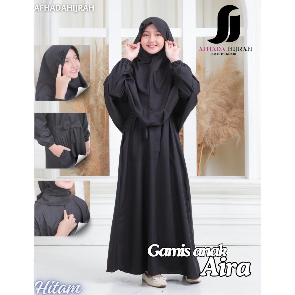 recommended afhadahijrah - gamis anak perempuan aira terbaru baju set hijab syari