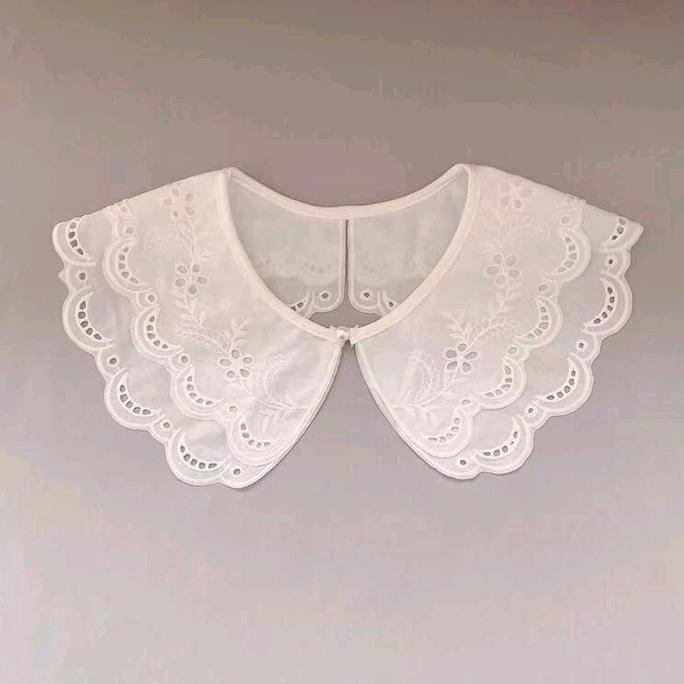 Fake Collar/Kerah Palsu/Kerah Instan/Renda Kerah 2 ply Premium Termurah