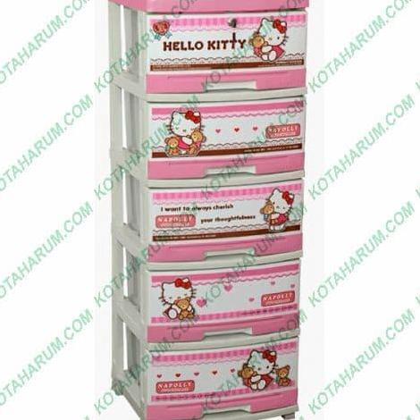 Lemari plastik napoly napolly hello helo kity kitty pink bandung 2