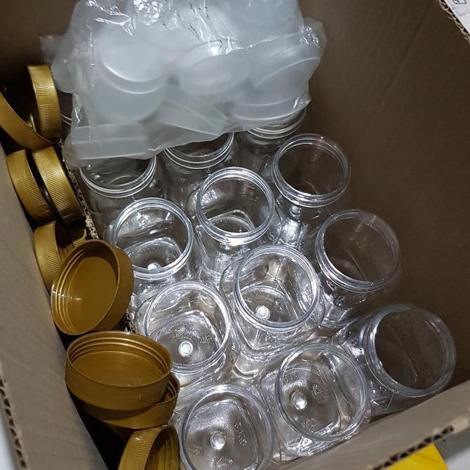 100 BUAH JAR TOPLES 200 ML KOTAK BAHAN PLASTIK PET