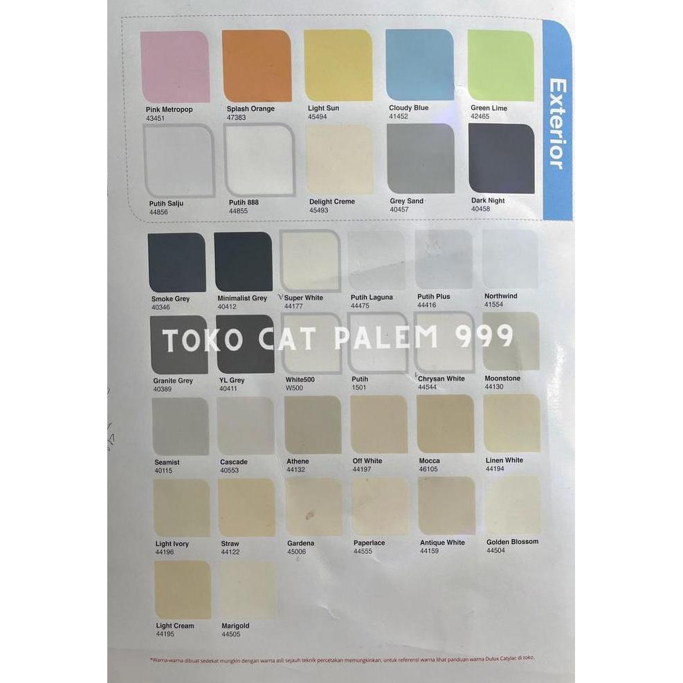 Cat Tembok Interior Dulux Catylac Putih 1501 / Warna CATALOG 25kg Pail