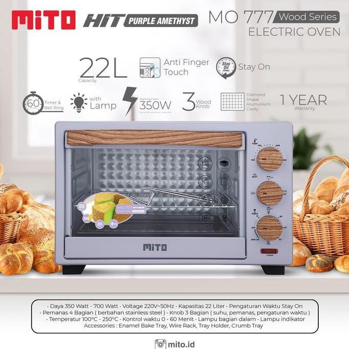 Oven Listrik Mito HIT MO 777 Kapasitas 22 Liter Oven Mito 777 HIT