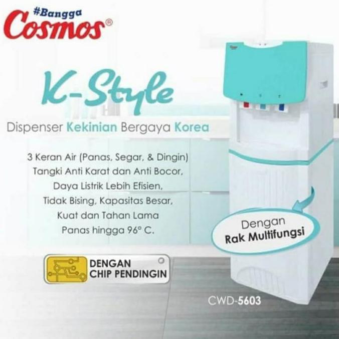 Dispenser Galon Atas Cosmos CWD 5603 Dispenser 3 Kran Cosmos 3 Keran