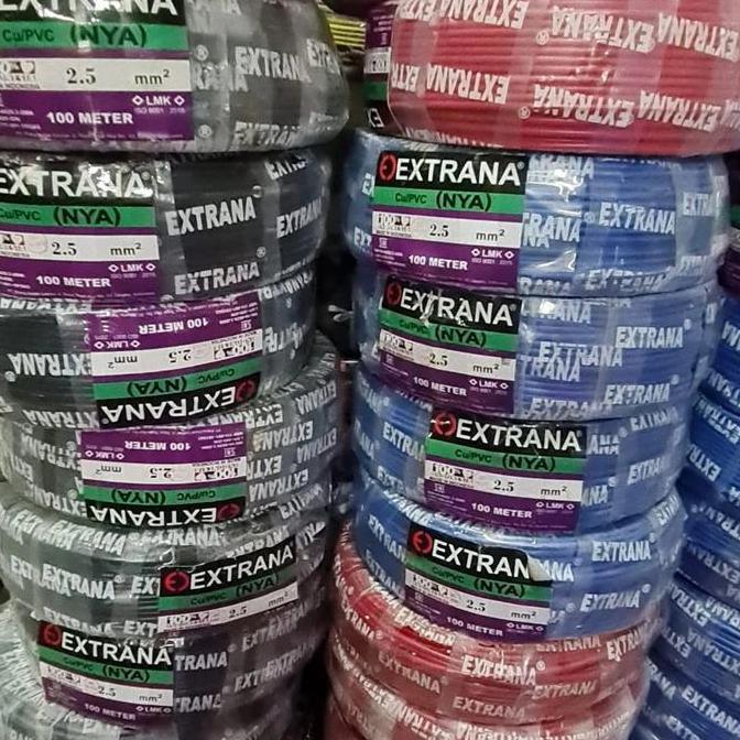 Kabel NYA 2,5 mm Extrana 100m Kabel Listrik Kawat NYA 2.5 mm Extrana