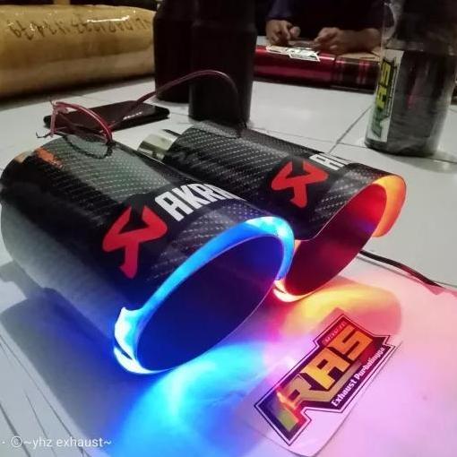 Termurah / Hot Sale Tailpipe Knalpot Led Akrapovic Ujung Variasi Knalpot Mobil
