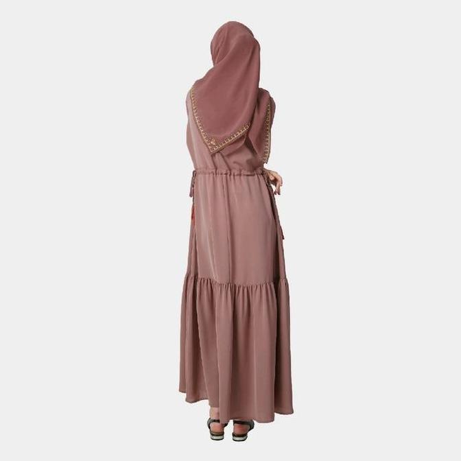 Diskon D7856 - Abaya Hikmat Fashion Original Set Hijab