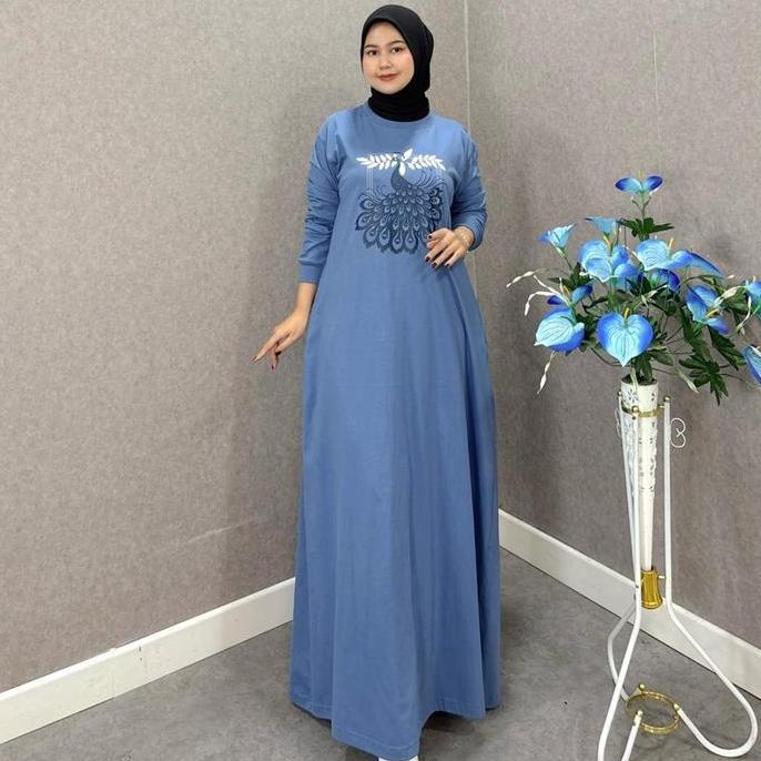 Spesial Anindya Dress | Gamis Kaos| Dress | Baju Simple | Gamis Harian | Midi Dress | Dress Katun