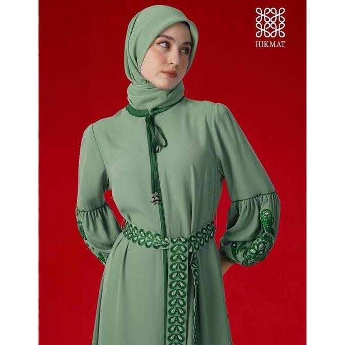 Diskon Hikmat Fashion Original A9947 Abaya Hikmat Noerbutikmuslim