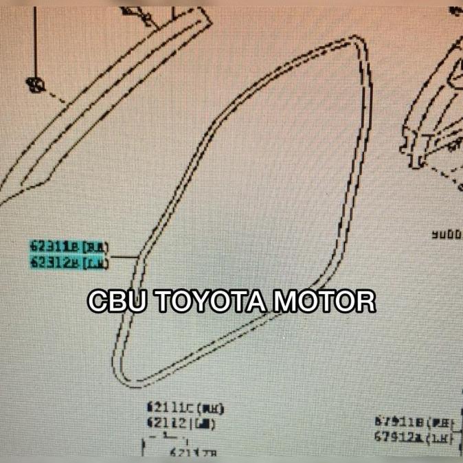 Karet Body Nempel Di Chasis Sasis Weathersrtip Inner Inside Pintu Depan Kiri Kanan Toyota 86 Ft86 Gt