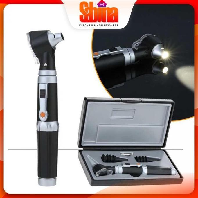 TEKNOWERN Alat Pemeriksa Telinga Otoscope Ear Scope with Senter LED Zoom 3x