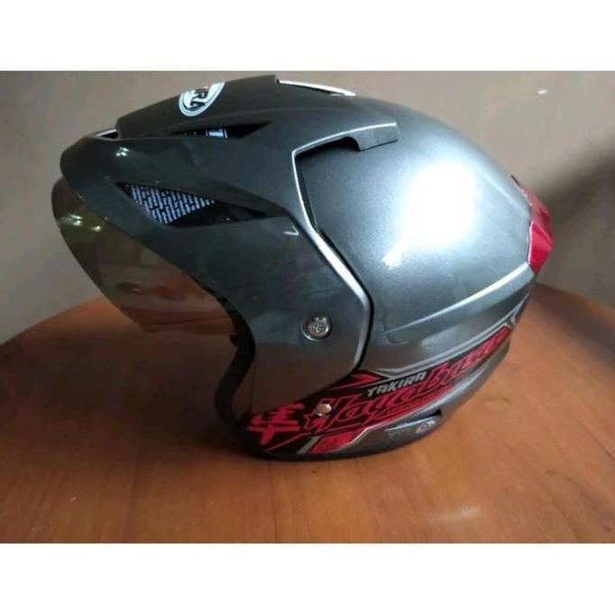 HELM MOTOR SNI TAKIRA POLOS UKURAN FIT M UNTUK PRIA DAN WANITA