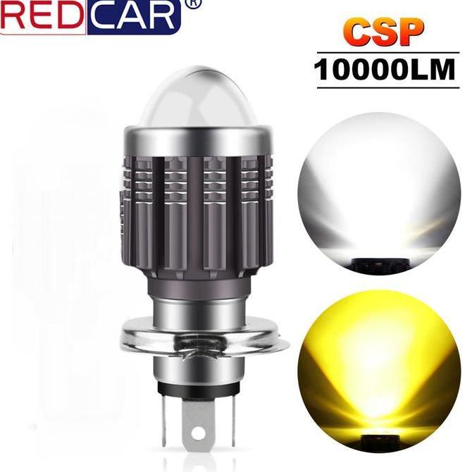 Lampu Motor LED Headlight 10000LM H4 CSP 1 PCS - 6w -6500k - 5w-8000 BEST QUALITY
