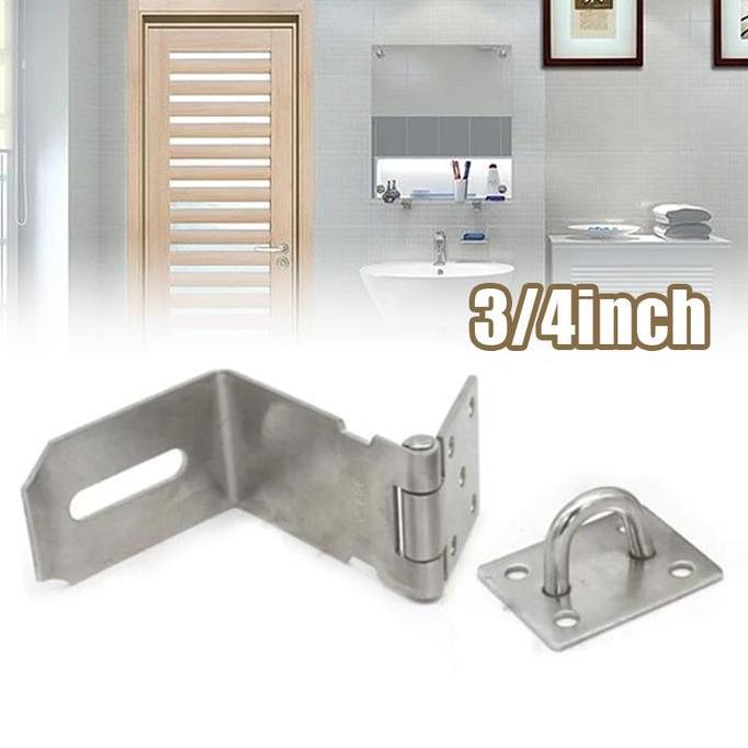 TEKNOWERN Overpal Siku Lock Buckle Overval Gembok Plat Siku Gembok Kunci Kait Overval Hasp Lock Siku