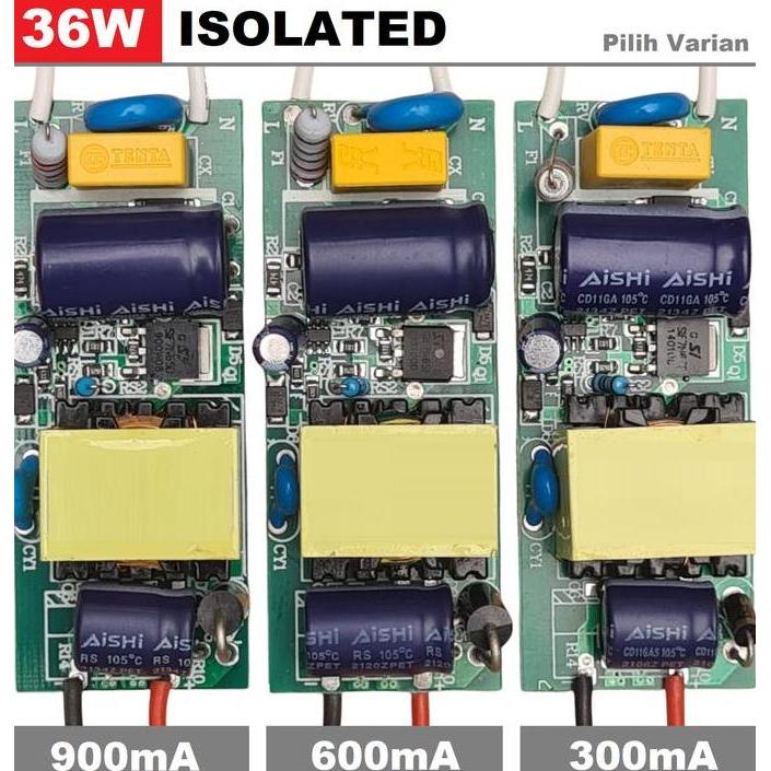 Lightflas- Led Driver Hpl 36W Isolated 300Ma- 600Ma- 900Ma Akuarium Aquascape Pju