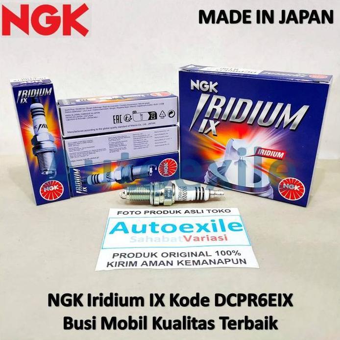 Busi Mobil Asli NGK IRIDIUM IX DCPR6EIX Original Car Spark Plugs All New Ertiga Baleno Carry Pickup 