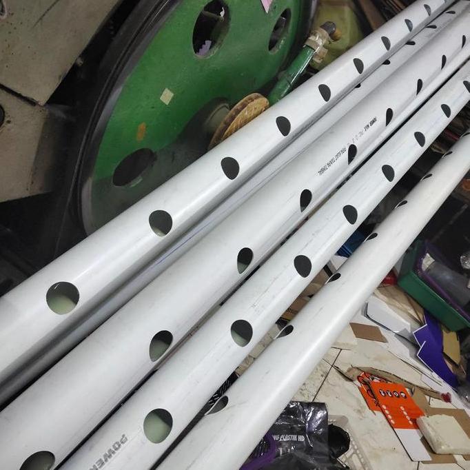 Ready pipa power 3 inch panjang 4 meter sdh di lubangi untuk Hidroponik murah