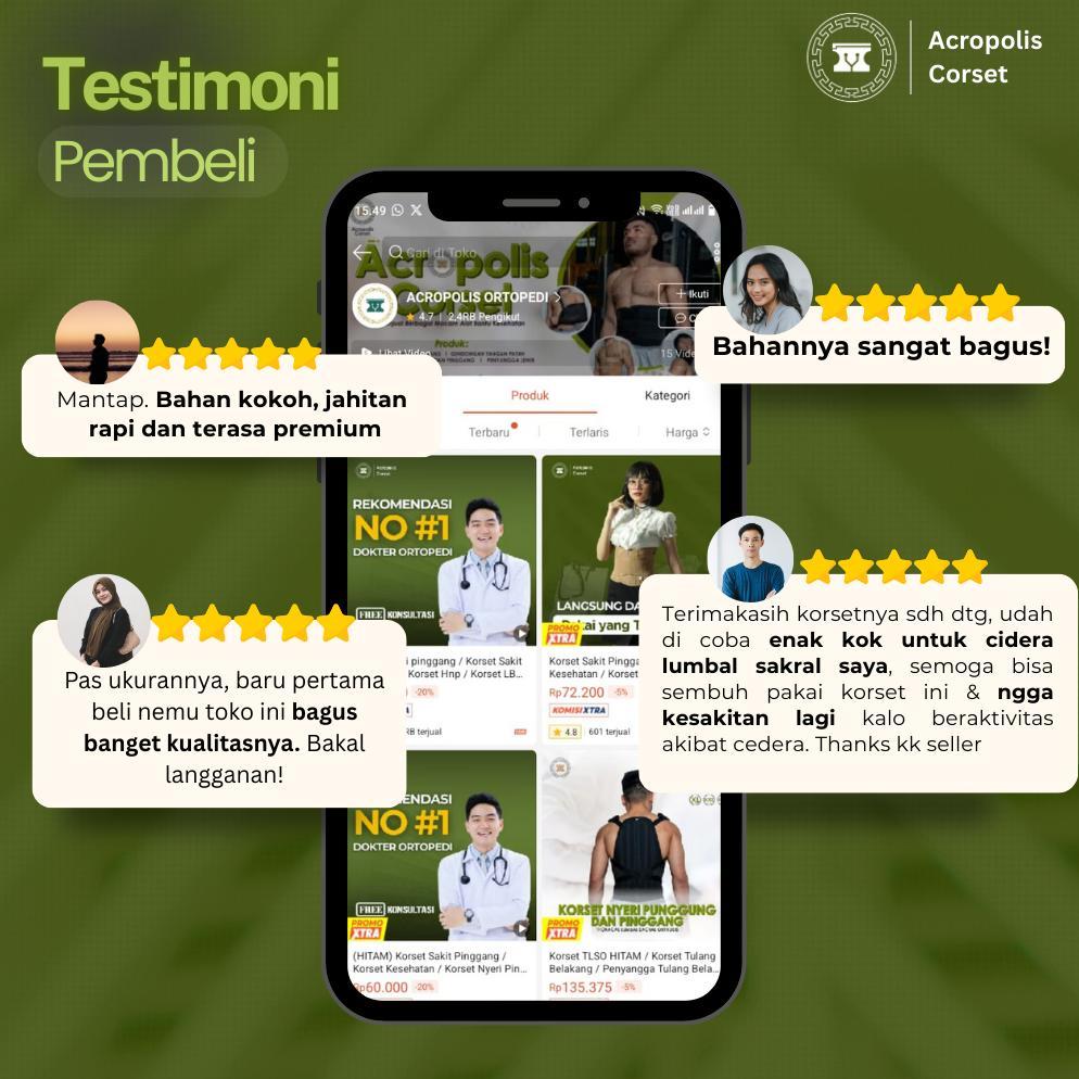 BIG SALE KORSET NYERI PINGGANG / KORSET SAKIT PINGGANG / KORSET HNP / KORSET LBP / KORSET KESEHATAN 