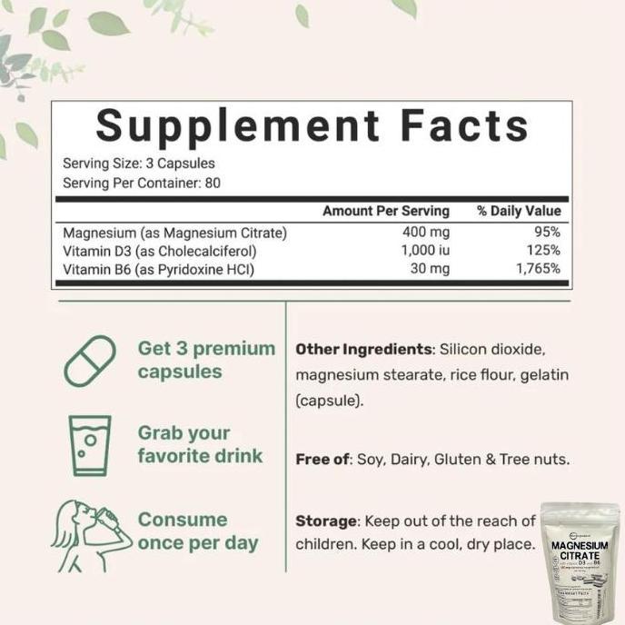 Vitbingit- Micro Ingredients Microingredients Magnesium Glycinate & Citrate 450Mg