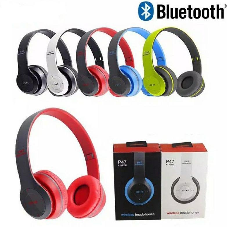 BIG SALE Headset Bando Bluetooth P47 Headphone Wireless Bass