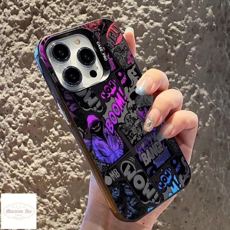 CUCI GUDANG RCI200 PREMIUM MATTE HARD CASING HP GRAFFITI CASE  UNTUK IPHONE 7 8 7+ 8+ 11 12 13 14 15