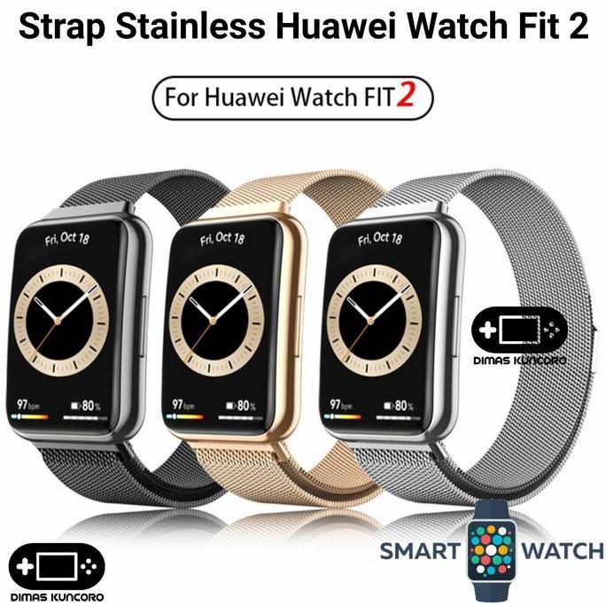 Strap Stainless Huawei Watch Fit 2 Tali Jam Steel Fit2 Smartwatch