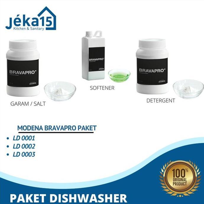 PAKET LENGKAP SABUN DISHWASHER | SABUN DISHWASHER | MODENA BRAVAPRO