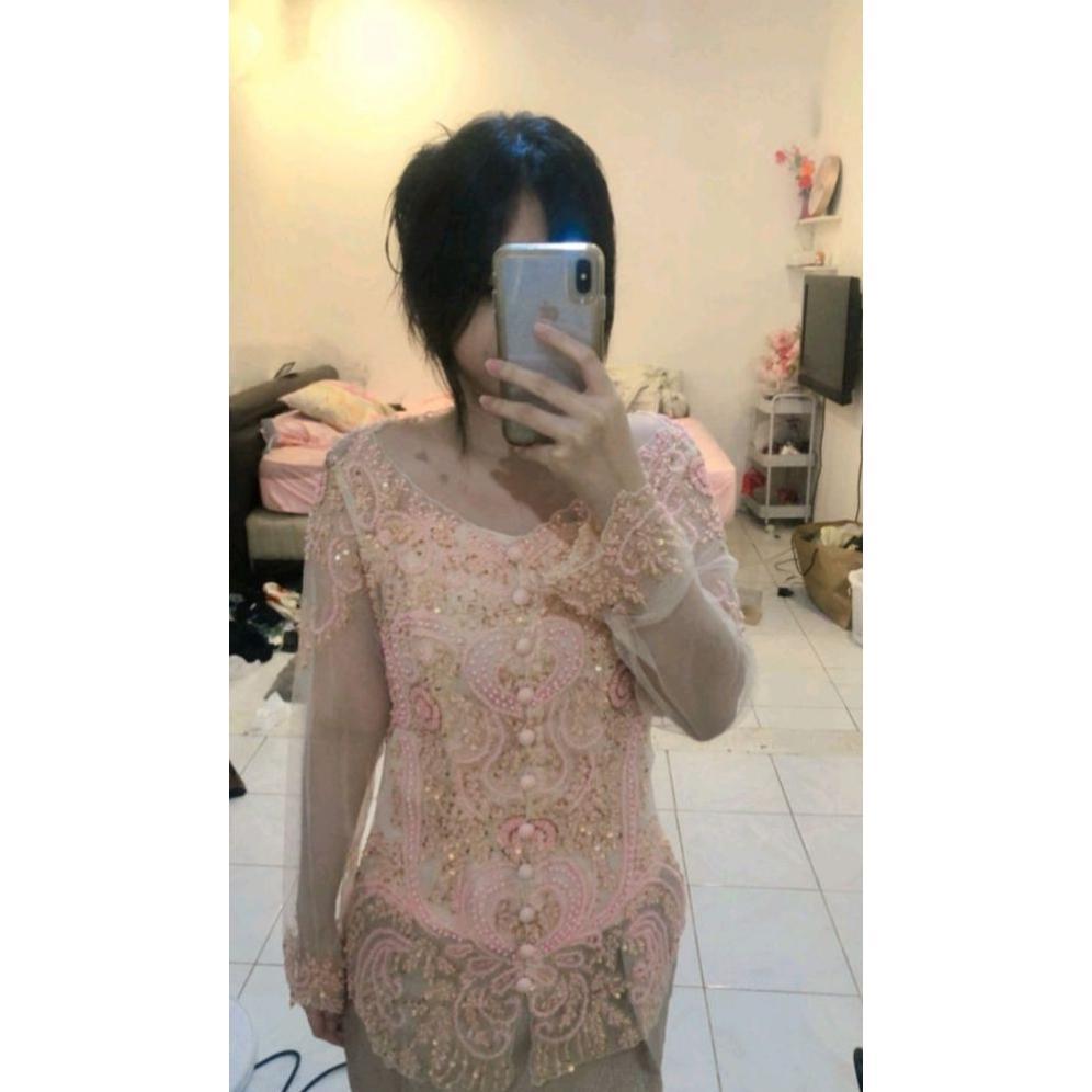 (KEBAYA SAJA) KEBAYA PAYET KERAH SUNDA//KEBAYA PAYET HITAM//KEBAYA 7/8