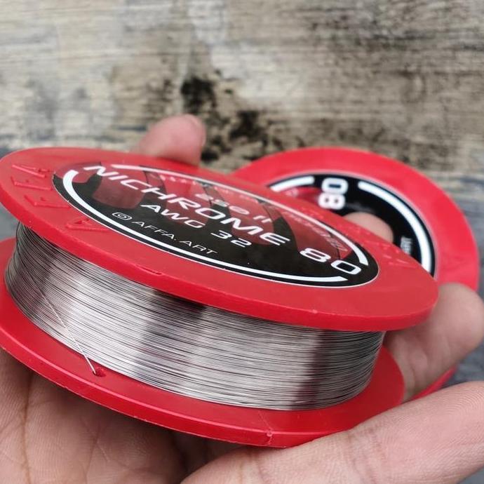 cr20ni80  awg 31/32 affa art untuk coil alien dan fused