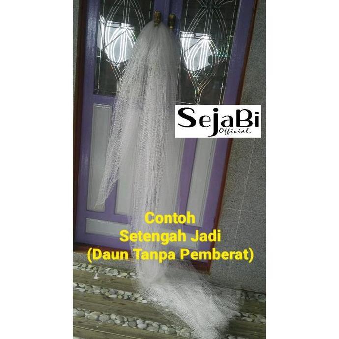 (Sejabi) Termurah Jala Lempar Setengah Jadi Ukuran 3/4 Inch Bahan Senar/Tansi tinggi 2.7 meter DIN