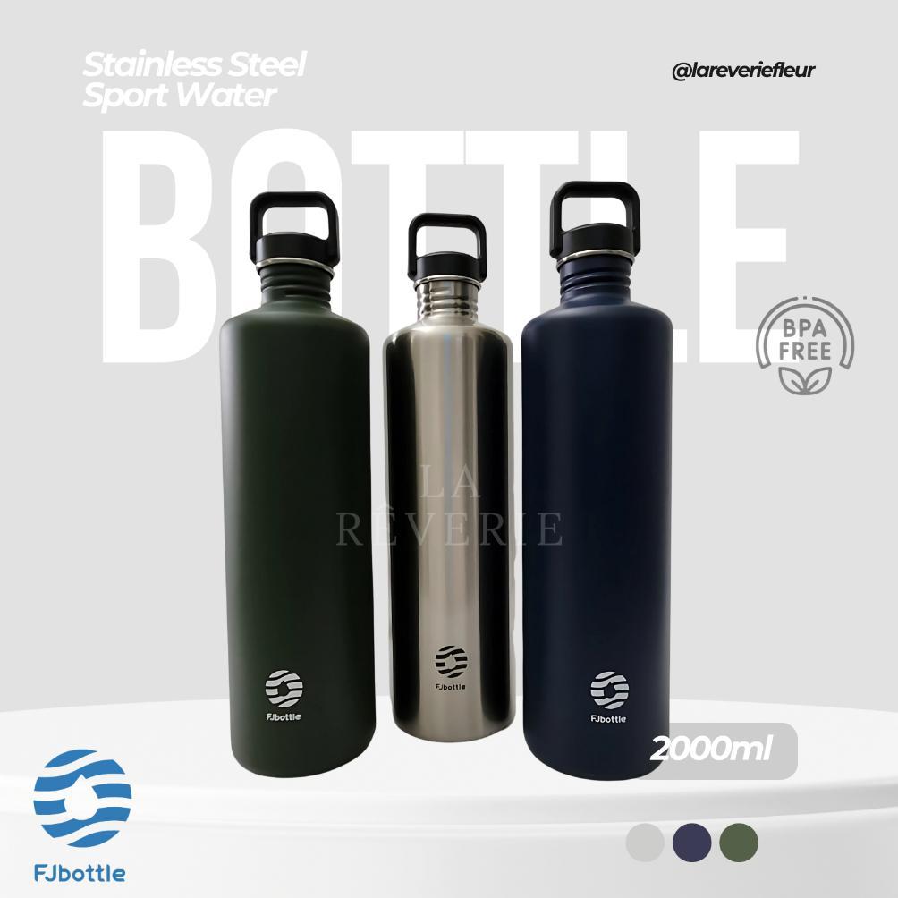 FJBOTTLE - Botol Minum Tumbler Olahraga 2000ml Stainless Steel Sport Water Thermos Bottle Jumbo