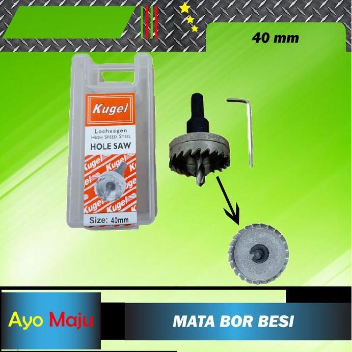 Superxx- Hole Saw Besi 40Mm / Holesaw Besi 40Mm / Mata Bor Besi 40Mm Kugel