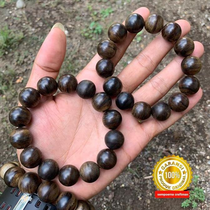 Gelang Kayu Gaharu Kalimantan Asli Tenggelam Aquilaria Malaccensis