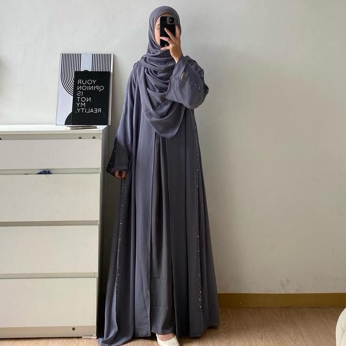 Super Murah, Ghisnahijab- Humaira Abaya 2In1 Outer Dan Inner Dress SyarI